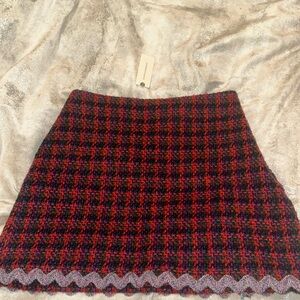 Anthropologie tweed mini skirt brand new with tags (English Factory)